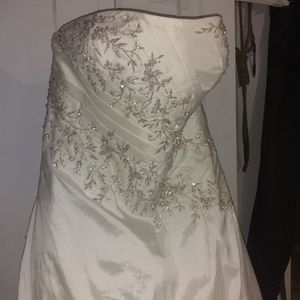 David's Bridal wedding gown